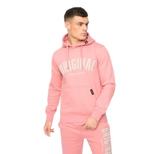 Crosshatch Heren Kensby Hoodie (Roze)