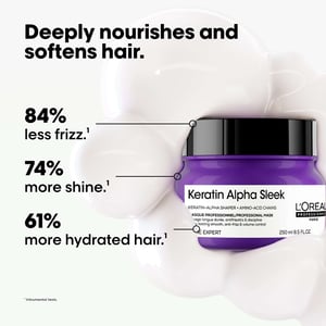 L'Oréal Professionnel Keratin Alpha Sleek Anti-Frizz Smoothing Hair Mask 250ml