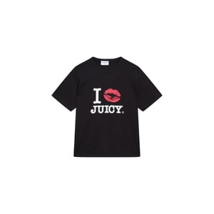 Juicy Couture I kiss juicy fitted ringer tee
