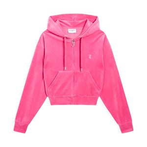 Juicy Couture Iccle diamante oversized cropped hoodie