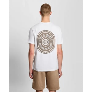 Lyle and Scott Ts2403v borders label graphic white 626 t-shirt fancy