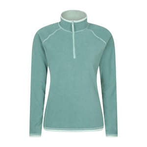 Mountain Warehouse Dames/Dames Montana Half Zip Fleece Top (Licht Teal)