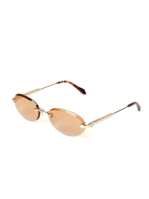 Just Cavalli Zonnebril Gepolijst Roze Goud