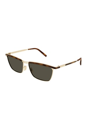 Saint Laurent Solglasögon Guld/Grå