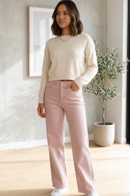 High Waisted Wide Leg Jeans