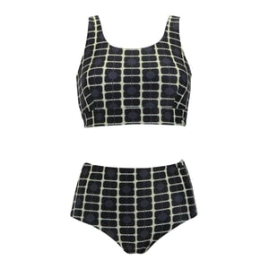 Regatta Dames/Dames Orla Kiely Poppy Omkeerbaar Bikini Set (Monochroom)