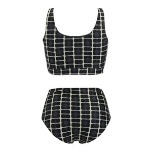 Regatta Dames/Dames Orla Kiely Poppy Omkeerbaar Bikini Set (Monochroom)