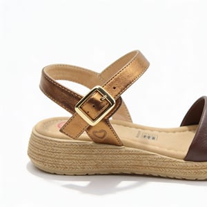 Heavenly Feet Sara Womens Platform Sandals Chocolate Bronze