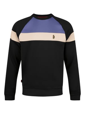 Luke 1977 Mens Adam 3 Sweatshirt in Black Future Dusk