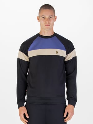 Luke 1977 Mens Adam 3 Sweatshirt in Black Future Dusk
