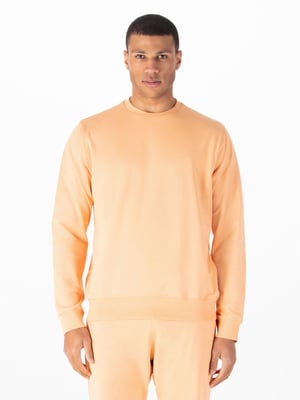 Luke 1977 Mens Conclusion Oversized Sweatshirt in Peach