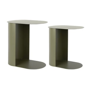 Leitmotiv bijzettafel set riqueza oval - 30x45x48 cm
