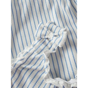 Name It Meisjes badpak geribd nmfzikka strik blauw gestreept