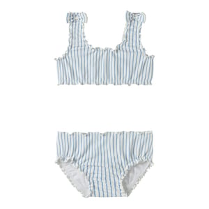 Name It Meisjes bikini set geribd nmfzikka strik blauw gestreept