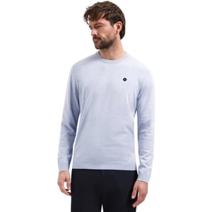 No Excess Pullover crew neck melange blue