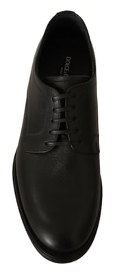 Dolce & Gabbana Svarta Snörskor i Läder för Herr