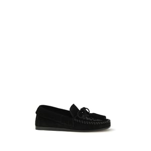 Isabel Marant Zwarte Kalfsleren Bos Taurus Instaploafers
