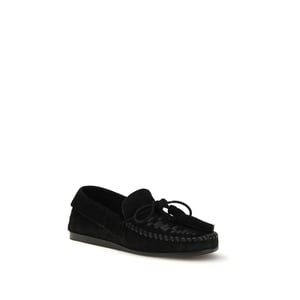 Isabel Marant Zwarte Kalfsleren Bos Taurus Instaploafers