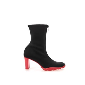 Alexander McQueen Zwarte Neopreen Enkelboots
