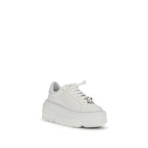 Casadei Vita Kalf Läder Bos Taurus Plattform Sneakers