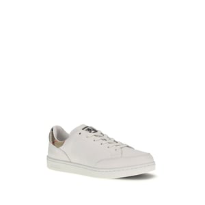 Burberry Witte Kalfskin Bos Taurus Lage Sneakers