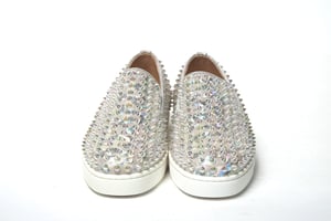 Christian Louboutin Witte Ab/Clear Ab Roller Boot Dames Instapper Sneaker