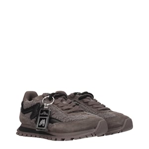 Marc Jacobs Grå Päls Chunky Sneakers