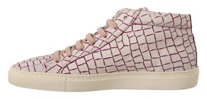 HIDE & JACK Witte Bordeaux Leren Casual Veterschoenen