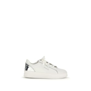 PINKO Witte Kalfslederen Bos Taurus Lage Sneakers