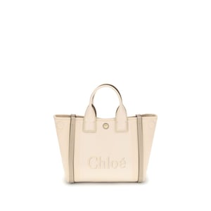 Chloé Beige Katoenen Handtas