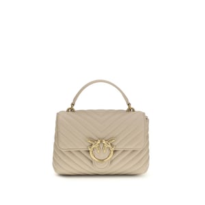 PINKO Beige Kalfslederen Bos Taurus Handtas