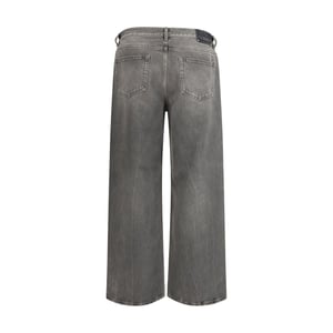 Golden Goose Grijze Katoenen Relaxed Fit Jeans
