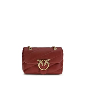PINKO Bordeaux Kalfslederen Bos Taurus Schoudertas