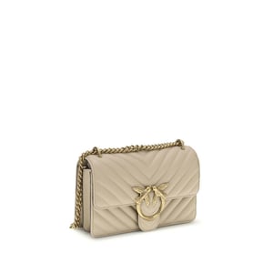 PINKO Beige Kalfskleren Bos Taurus Schoudertas