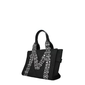 Marc Jacobs Svart Tygaxelväska