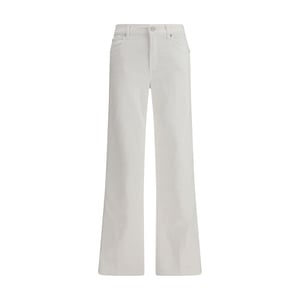 7FOR Witte Katoenen Rechte Jeans