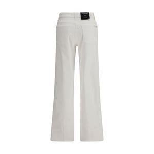 7FOR Witte Katoenen Rechte Jeans