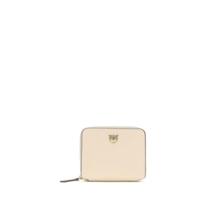 PINKO Beige Kalfsleren Bos Taurus Portemonnee