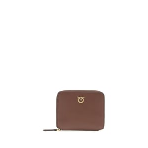 PINKO Bruine Kalfskin Bos Taurus Portemonnee