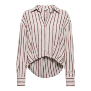 Only onlsiesta l/s linen bl balloon shir 15367420 silver lining