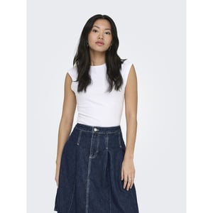 Only onlmira capsl ruching top jrs noos 15367938 white