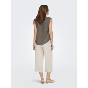 Only onlsiesta s/l linen bl shirt pnt no 15367416 walnut
