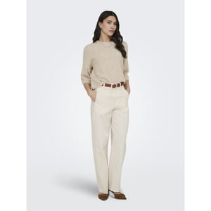 Jacqueline de Yong Jdyselma hw barrel pants beige