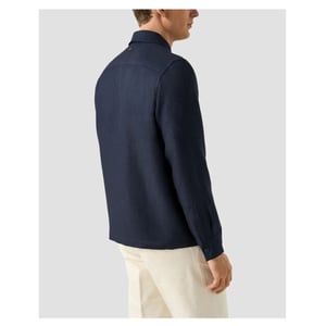 Eton Four pocket linen lyocell shirt jacket overshirts 100014699
