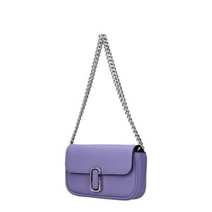 Marc Jacobs Paarse Leren Schoudertas