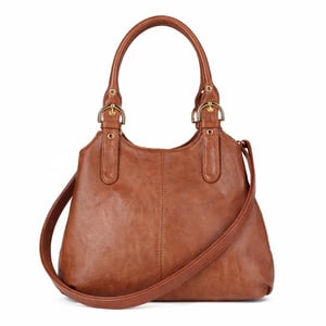 Women's Handbag Multi Pocket Tote Shoulder Bag in Brown