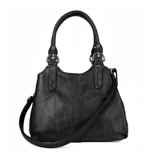 Women's Handbag Multi Pocket Tote Shoulder Bag in Black