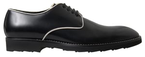 Dolce & Gabbana Svart Vit Läder Formella Skor