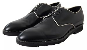 Dolce & Gabbana Svart Vit Läder Formella Skor