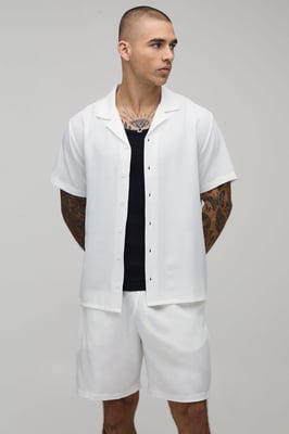 Regular Fit Short Sleeve Shirt and Short Set